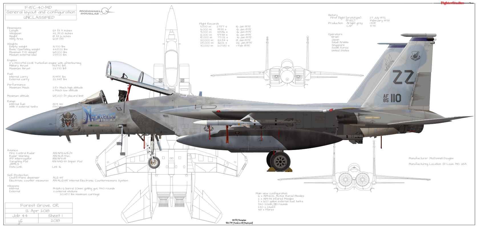 F-15C Eagle, 44 TFS 